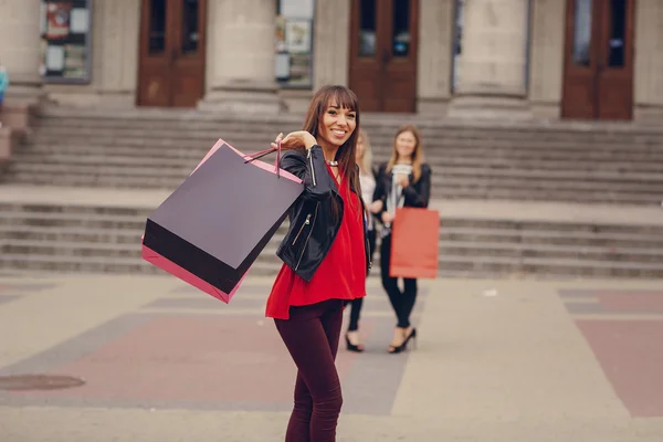 Calle de compras de moda — Foto de Stock