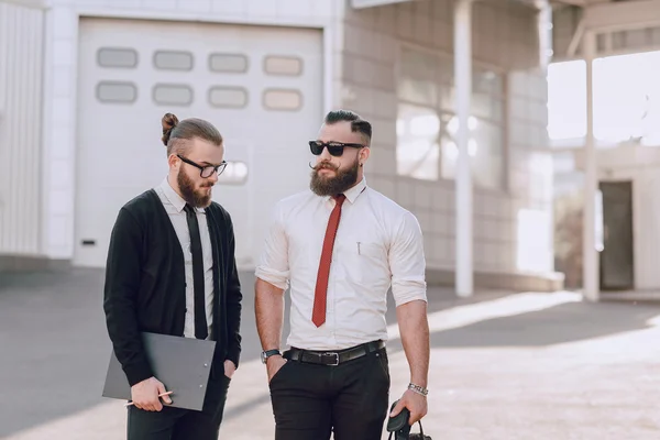 Business man outside — Stock Photo, Image