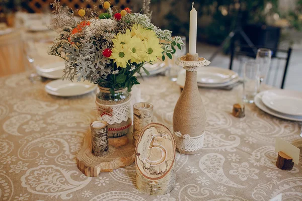 Wedding banquet restaurant — Stock Photo, Image