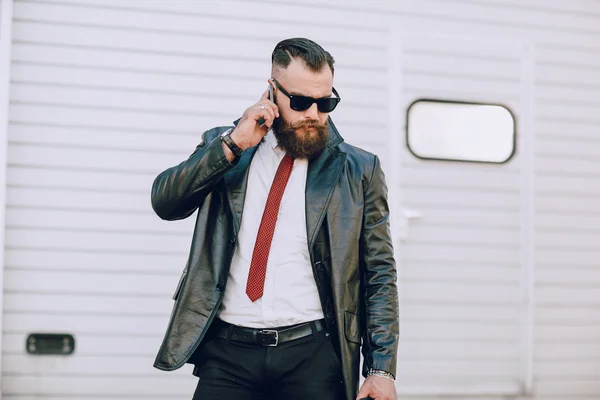 Business man outside — Stock Photo, Image