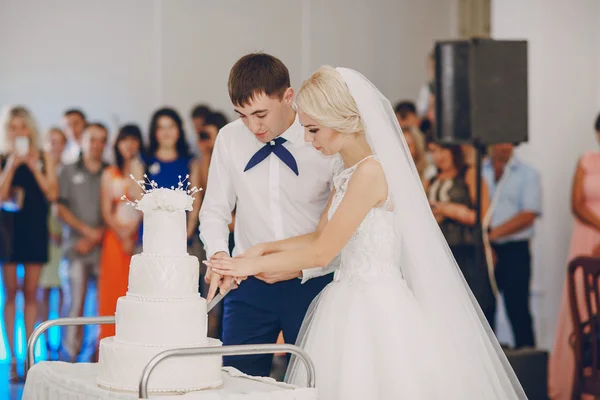 Beautiful young couple wedding — Stock Photo, Image