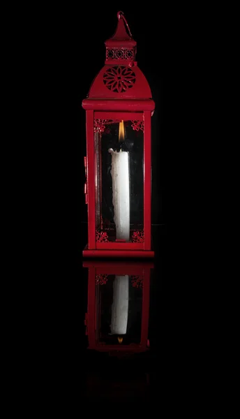 Kırmızı mum lamba — Stok fotoğraf