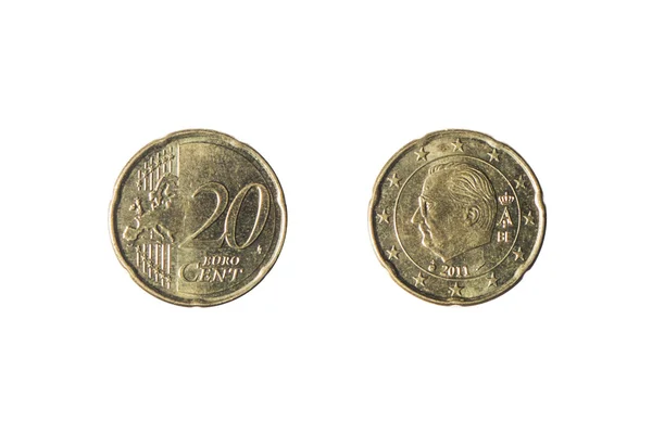 Pièce de 20 centimes d'euro — Photo