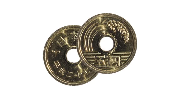 Five yen coin — Stock Photo, Image