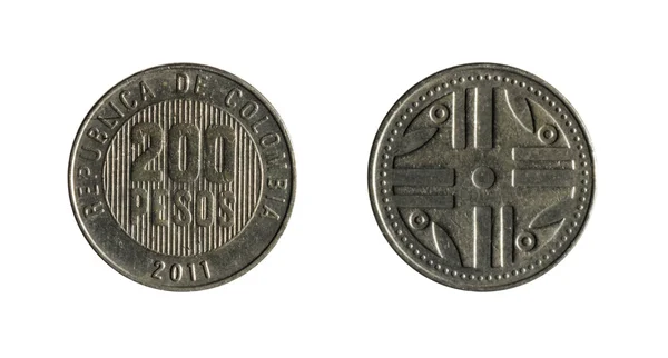 Deux cents monnaie colombienne — Photo