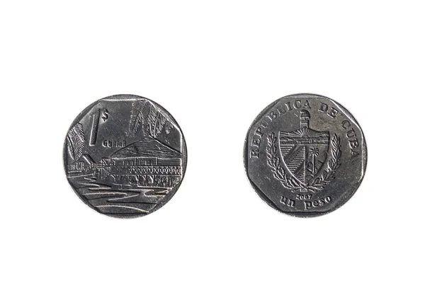 Кубинський песо монети — стокове фото