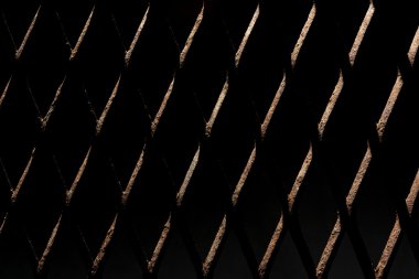 gölgeler paslı genişletilmiş metal