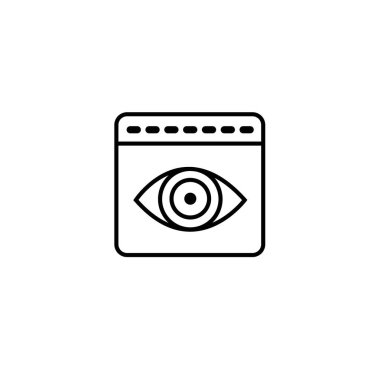 Göz simgesi tasarımı çok modern ve benzersiz.