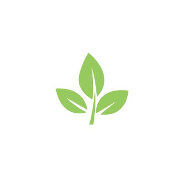  Yaprak Simgesi Tasarımı Yeşil Eşsiz Tasarım