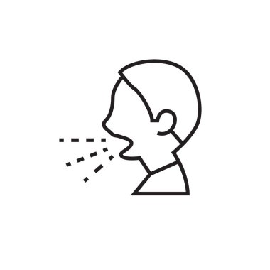 Corona virüsü koruma sosyal uzaklık simgesi tasarımı