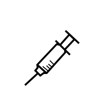 Şırınga hedef tıp simgesi tasarımı  