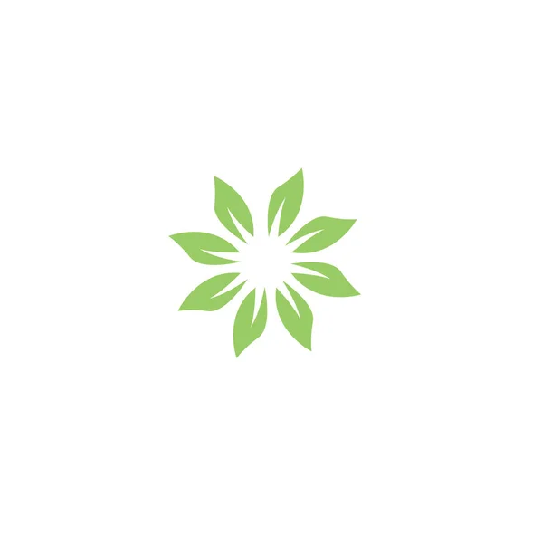 Leaf Icon Design Green Fresh Unique Design — Stock Vector