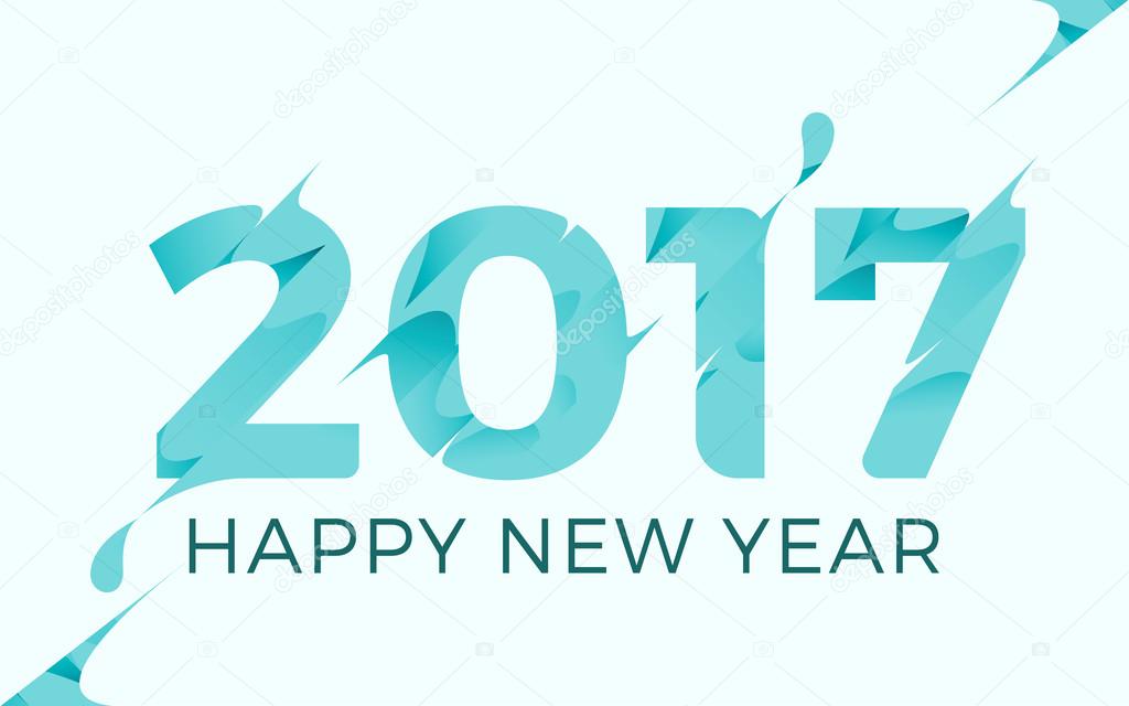Happy New year 2017 Vector Illustration template Background design. Modern frozen  theme. Stock Vector Image by ©pixar #120447652