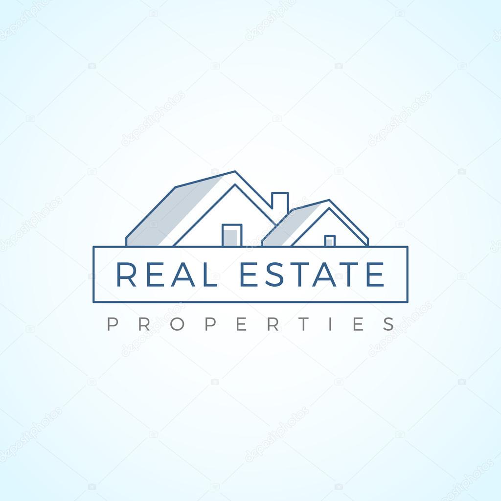 Real Estate Property Logo template. Vector Logo for Residential, Housing, construction, realty Properties.