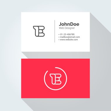 E Simple Letter Minimal alphabet linear logo. Business card template.