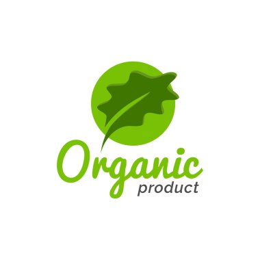 Beyaz arka planda izole organik yeşil doğal ekoloji logo simge,