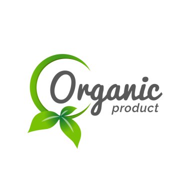 Beyaz arka planda izole organik soyut doğal ekoloji logo simge,