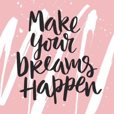 El yazısı motivasyon posteri 