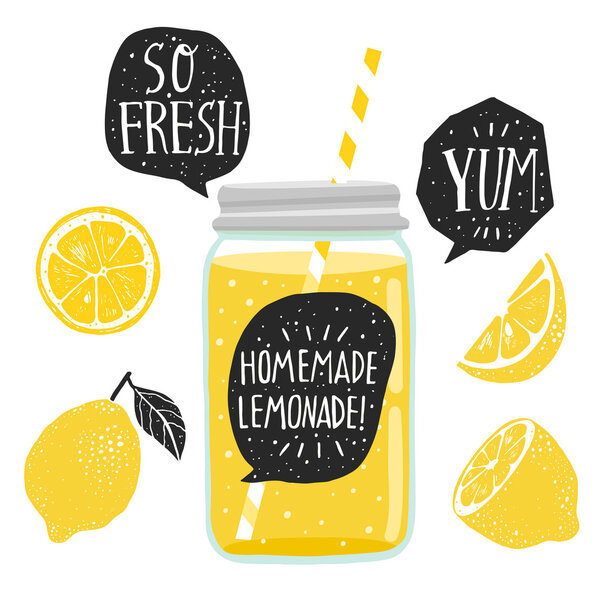  лимоны, ломтики лимона, банку
