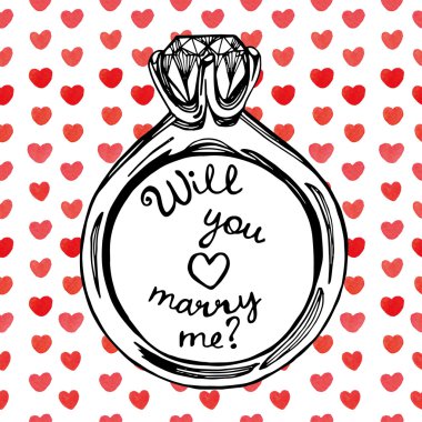 Elle çizilmiş alyans