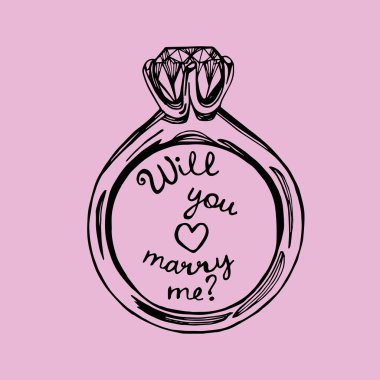 Elle çizilmiş alyans