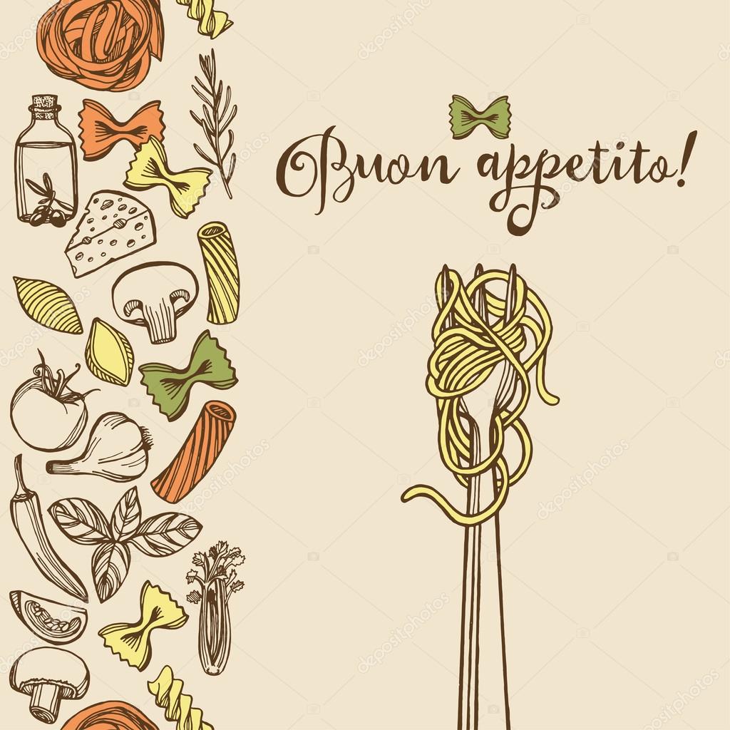 Scarabocchio Degli Spaghetti E Della Forcella Su Un Piatto Illustrazione Del Disegno Della Mano Illustrazione Di Stock Illustrazione Di Pasta Disegno 135448737