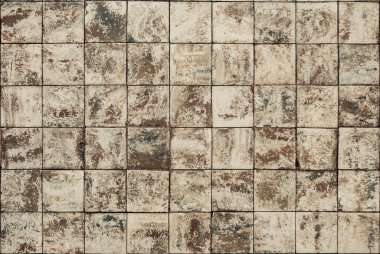 Eski duvar seramik kalıpları el sanatları Tayland pu Park eder.