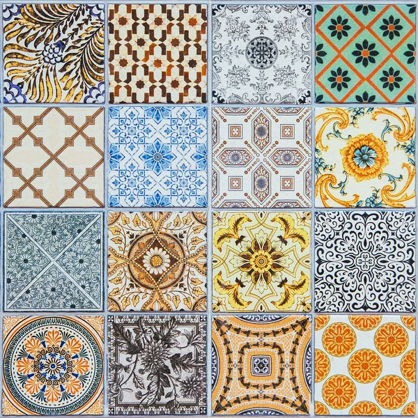 Modèles de carreaux de céramique du Portugal. — Photo