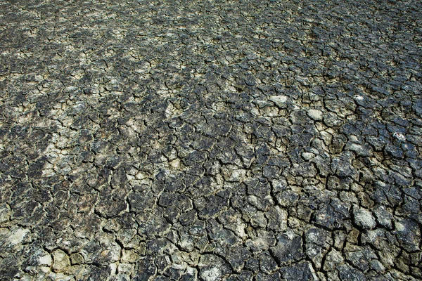Тріснута суха земля без води — стокове фото