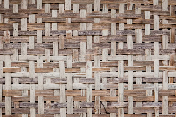 Native Thai style bamboo wall. Bamboo pattern basketry handmade — Stock Photo, Image