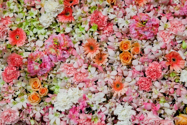 Fondo de flores hermosas para la escena de la boda y el evento — Foto de Stock