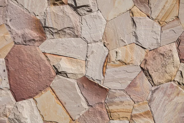 Color stone wall for background and texture — Stock Photo, Image