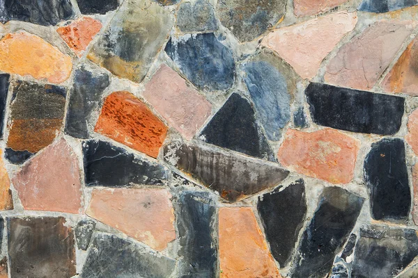 Color stone wall for background and texture — Stock Photo, Image