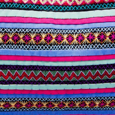 Colorful african peruvian style rug surface close up. More of th clipart