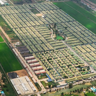 Hava atışı Bangkok dışında bir manzara