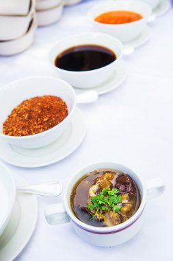 Balık maw çorba kase