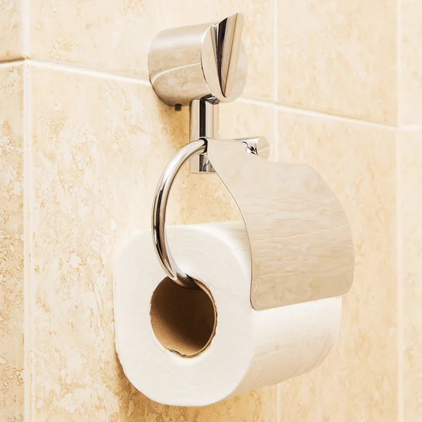 Toilet paper holder in the modern bathroom — Stock Photo, Image