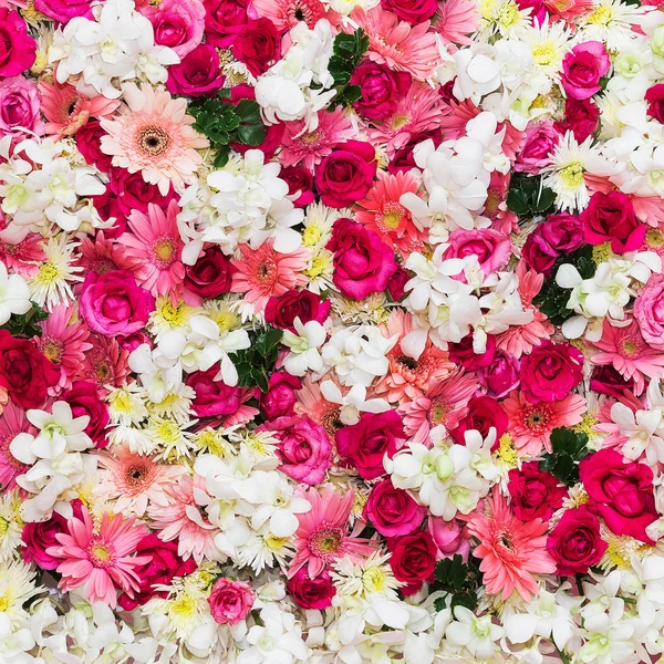 Fondo de flores hermosas para escena de boda — Foto de Stock