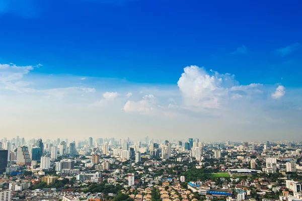 Bangkok Metropolis, vista aérea sobre a maior cidade do Thailan — Fotografia de Stock