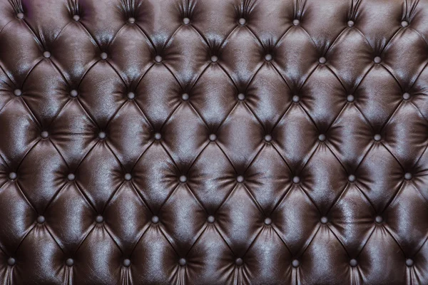 Textura de cuero marrón - fondo, textura de cuero marrón de sof — Foto de Stock