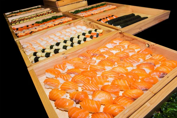 Einschließlich Sushi, japanisches Essen schmackhaft — Stockfoto