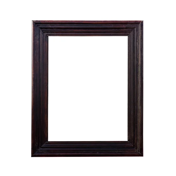 A brown picture frame, isolated with clipping path. — Stock Photo, Image