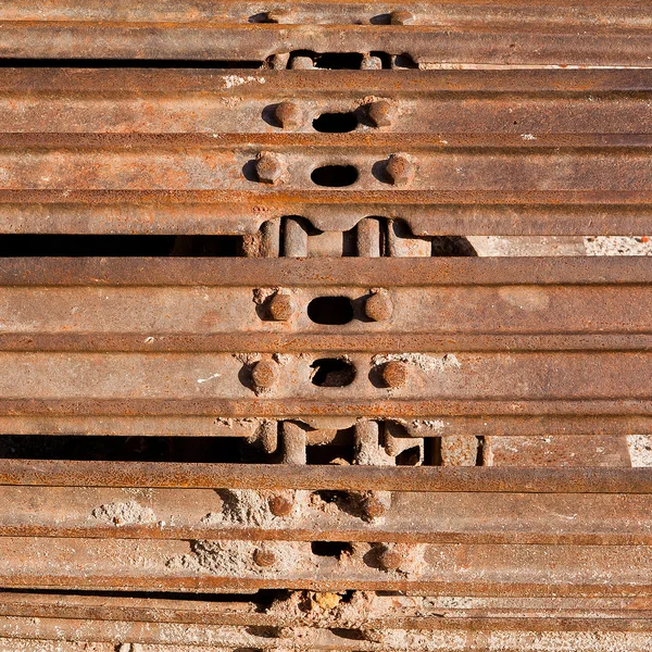 Dettaglio pista bulldozer — Foto Stock