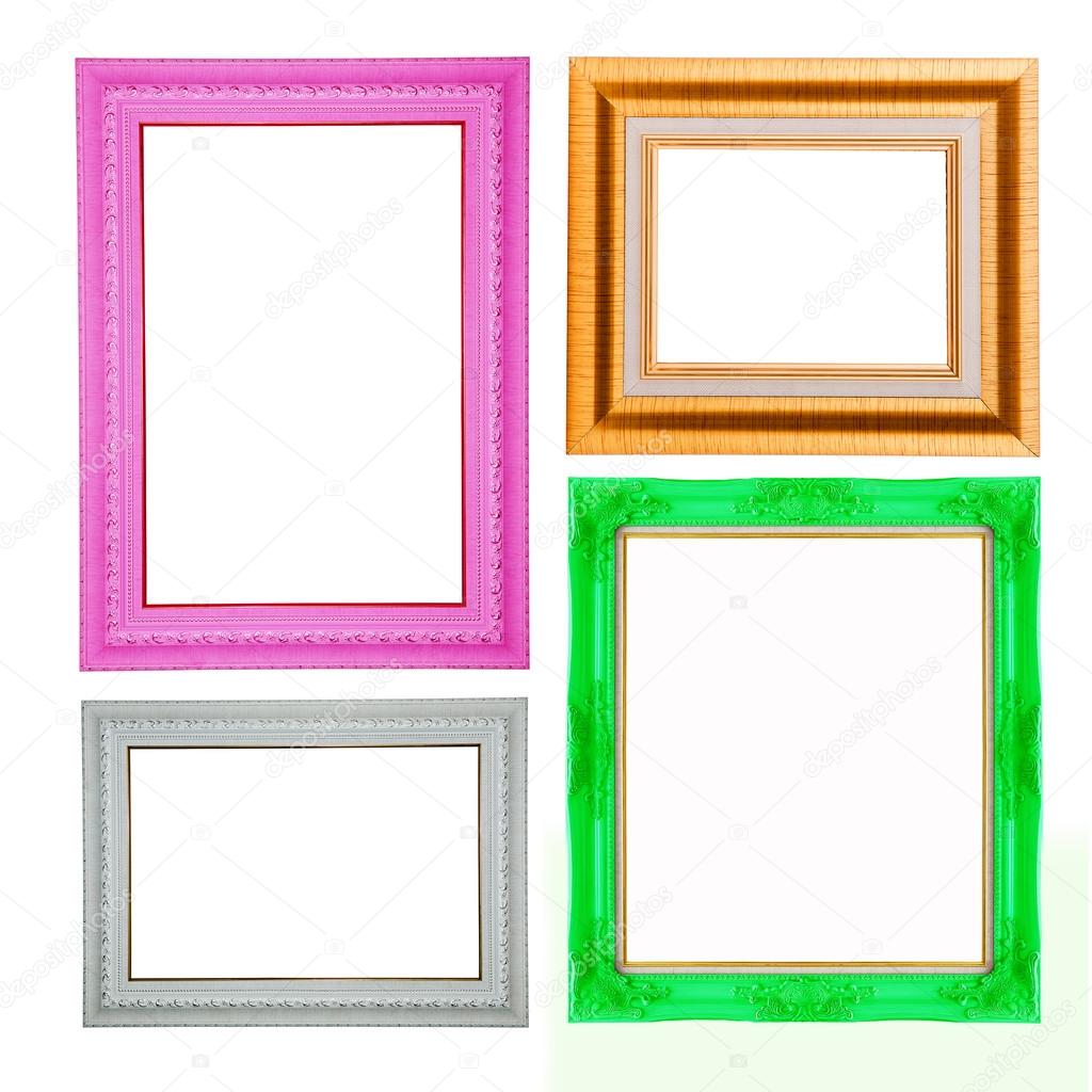 Four contemporary picture frames in high resolution vibrant colo