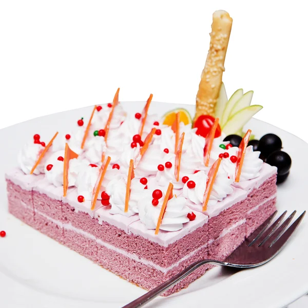 Desserts: close-up of a fancy cake — Stock Photo, Image