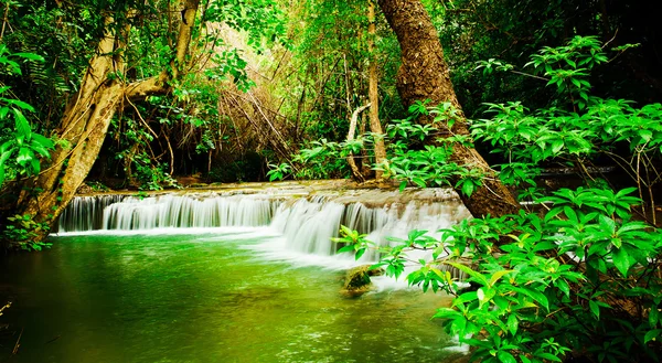 Huay Mae Kamin waterfall asia thailand — Stock Photo, Image