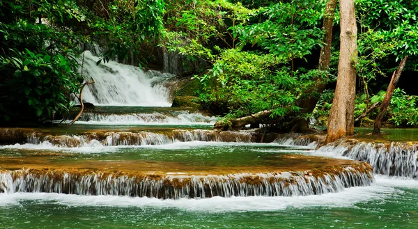 Huay Mae Kamin waterfall asia thailand — Stock Photo, Image