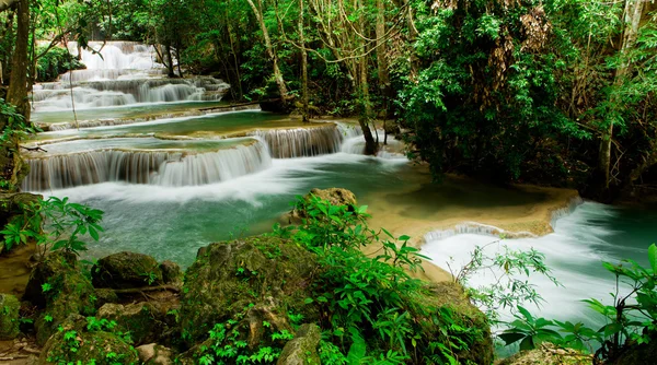 Huay Mae Kamin waterfall asia thailand — Stock Photo, Image