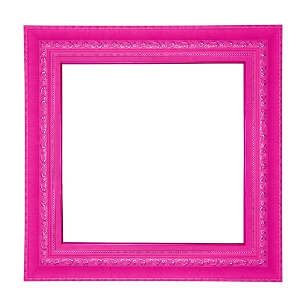 Rosafarbener quadratischer Rahmen. — Stockfoto
