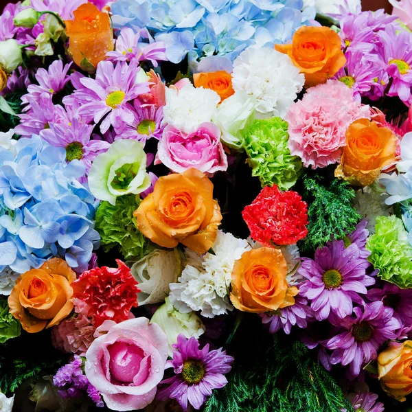 Bei fiori sfondo per scena di nozze — Foto Stock
